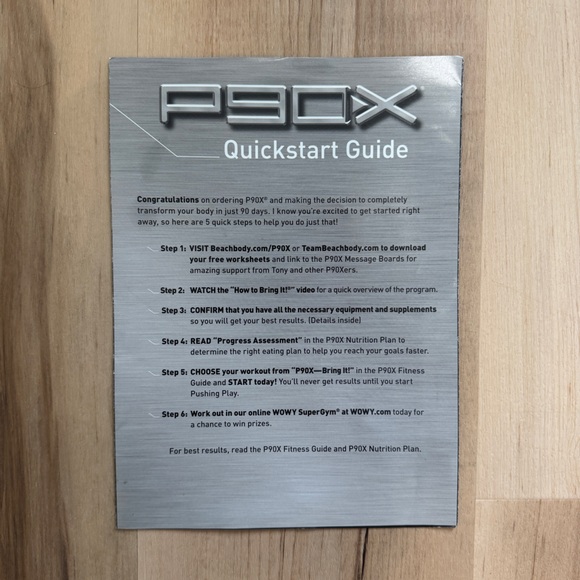 P90X Home Fitness Beach Body 12 Disc Set w/ Resistance Bands and Nutrition Plan - Picture 9 of 11